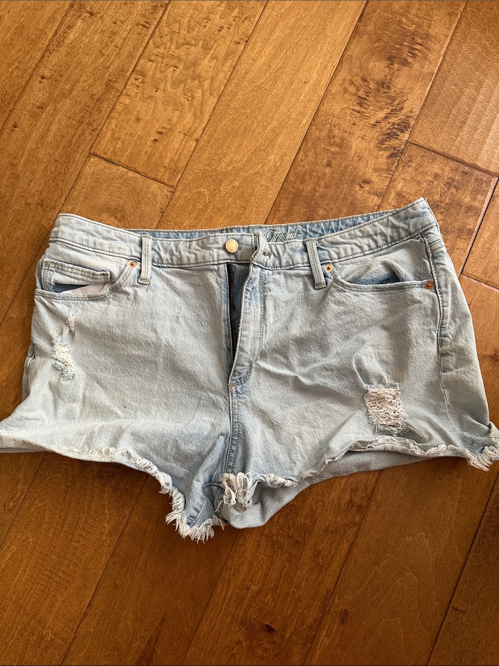 Universal Thread Light Blue Distressed Denim Cutoff Shorts